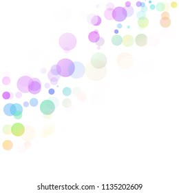Bubbles Circle Dots Unique Colorful Bright Vector Background