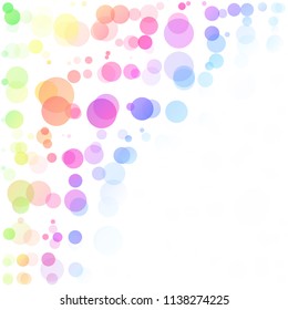 Bubbles Circle Dots Unique Colorful Bright Vector Background