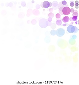 Bubbles Circle Dots Unique Colorful Bright Vector Background