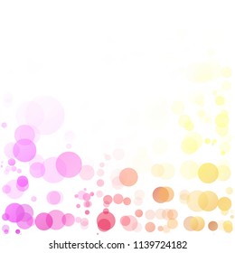 Bubbles Circle Dots Unique Colorful Bright Vector Background
