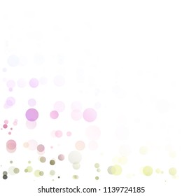 Bubbles Circle Dots Unique Colorful Bright Vector Background
