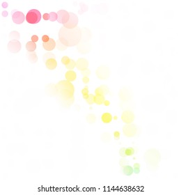 Bubbles Circle Dots Unique Colorful Bright Vector Background