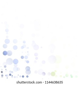 Bubbles Circle Dots Unique Colorful Bright Vector Background