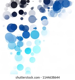 Bubbles Circle Dots Unique Colorful Bright Vector Background
