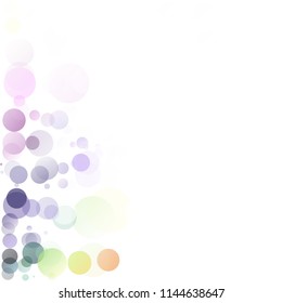 Bubbles Circle Dots Unique Colorful Bright Vector Background