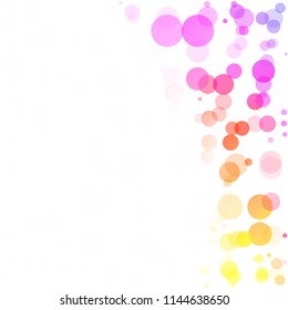 Bubbles Circle Dots Unique Colorful Bright Vector Background