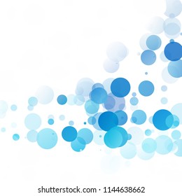 Bubbles Circle Dots Unique Colorful Bright Vector Background