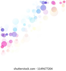 Bubbles Circle Dots Unique Colorful Bright Vector Background