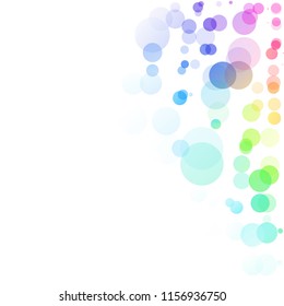 Bubbles Circle Dots Unique Colorful Bright Vector Background