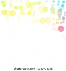 Bubbles Circle Dots Unique Colorful Bright Vector Background