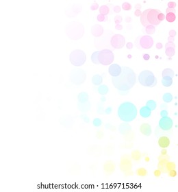 Bubbles Circle Dots Unique Colorful Bright Vector Background