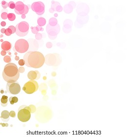 Bubbles Circle Dots Unique Colorful Bright Vector Background