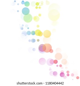 Bubbles Circle Dots Unique Colorful Bright Vector Background