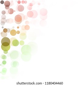Bubbles Circle Dots Unique Colorful Bright Vector Background