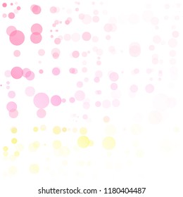 Bubbles Circle Dots Unique Colorful Bright Vector Background