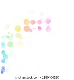 Bubbles Circle Dots Unique Colorful Bright Vector Background