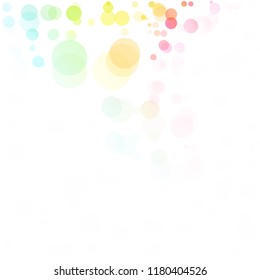 Bubbles Circle Dots Unique Colorful Bright Vector Background