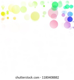 Bubbles Circle Dots Unique Colorful Bright Vector Background
