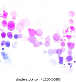 Bubbles Circle Dots Unique Colorful Bright Vector Background