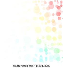 Bubbles Circle Dots Unique Colorful Bright Vector Background