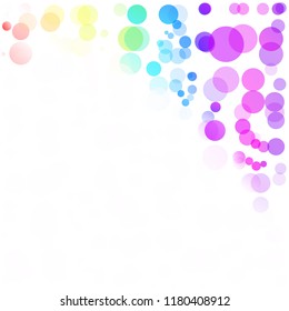Bubbles Circle Dots Unique Colorful Bright Vector Background