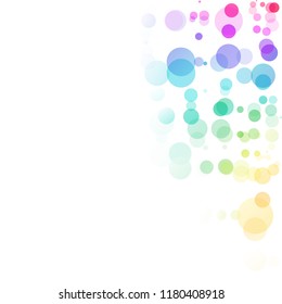Bubbles Circle Dots Unique Colorful Bright Vector Background