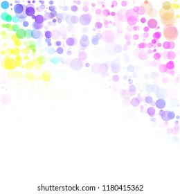 Bubbles Circle Dots Unique Colorful Bright Vector Background