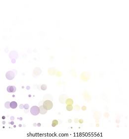 Bubbles Circle Dots Unique Colorful Bright Vector Background