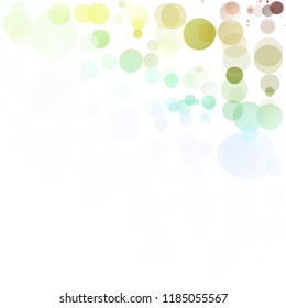 Bubbles Circle Dots Unique Colorful Bright Vector Background
