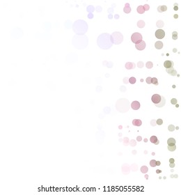 Bubbles Circle Dots Unique Colorful Bright Vector Background
