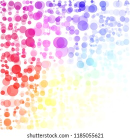 Bubbles Circle Dots Unique Colorful Bright Vector Background