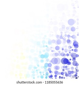Bubbles Circle Dots Unique Colorful Bright Vector Background