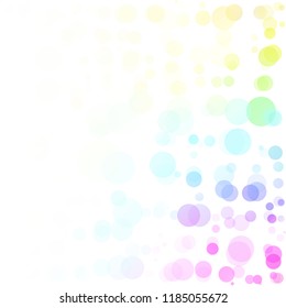 Bubbles Circle Dots Unique Colorful Bright Vector Background