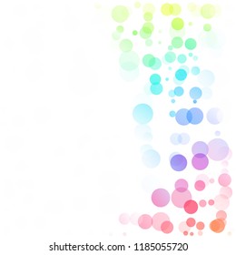 Bubbles Circle Dots Unique Colorful Bright Vector Background