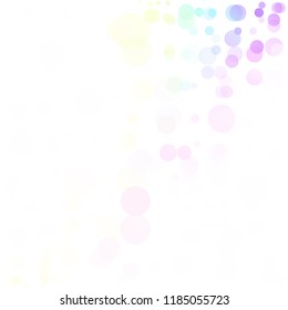 Bubbles Circle Dots Unique Colorful Bright Vector Background