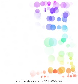 Bubbles Circle Dots Unique Colorful Bright Vector Background