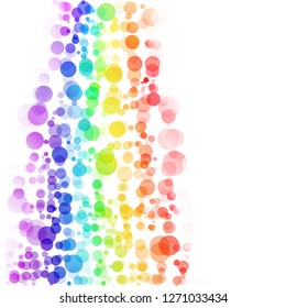 Bubbles Circle Dots Unique Colorful Bright Vector Background