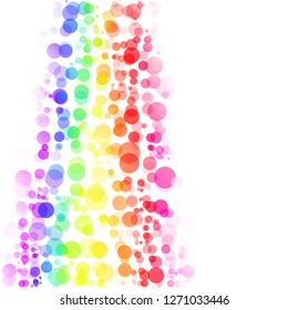 Bubbles Circle Dots Unique Colorful Bright Vector Background