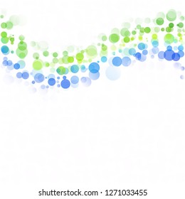 Bubbles Circle Dots Unique Colorful Bright Vector Background