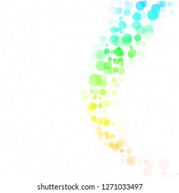 Bubbles Circle Dots Unique Colorful Bright Vector Background