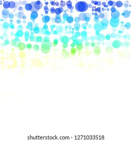 Bubbles Circle Dots Unique Colorful Bright Vector Background