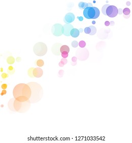 Bubbles Circle Dots Unique Colorful Bright Vector Background