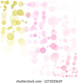 Bubbles Circle Dots Unique Colorful Bright Vector Background