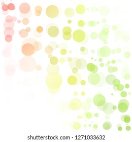 Bubbles Circle Dots Unique Colorful Bright Vector Background