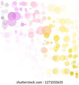 Bubbles Circle Dots Unique Colorful Bright Vector Background