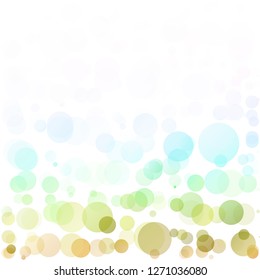 Bubbles Circle Dots Unique Colorful Bright Vector Background