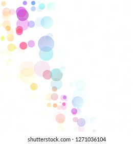 Bubbles Circle Dots Unique Colorful Bright Vector Background