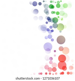 Bubbles Circle Dots Unique Colorful Bright Vector Background