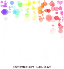 Bubbles Circle Dots Unique Colorful Bright Vector Background
