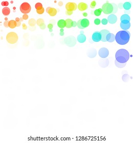 Bubbles Circle Dots Unique Colorful Bright Vector Background